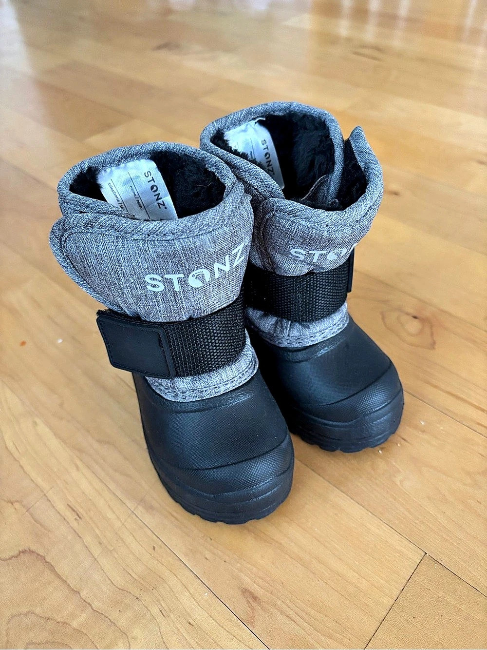 STONZ Trek Winter Boots Toddler Winter Boots in Black & Gray